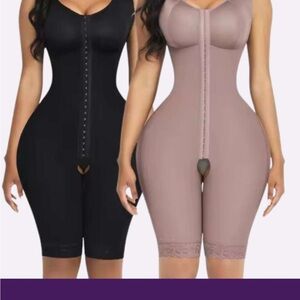 Women's Shapewear Bodysuit - Black and Tan